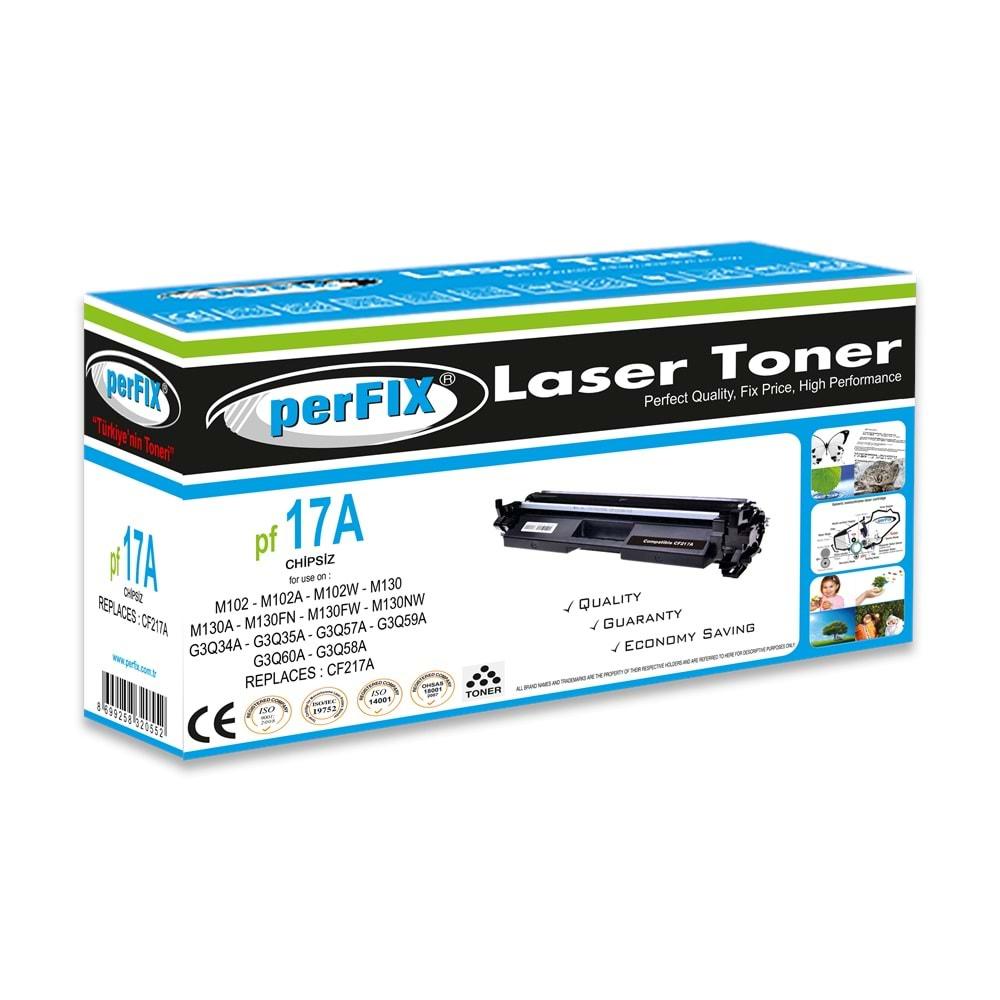 perFIX PF 17A-CHİPSİZ-CF217A - CRG047 - CRG-047 TONER 1,6K